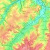 Topografische Karte Wavre, Reliefkarte, Höhenkarte