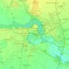 Topografische Karte Mantua, Reliefkarte, Höhenkarte