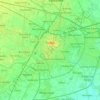 Topografische Karte Padua, Reliefkarte, Höhenkarte