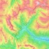 Topografische Karte Bardonecchia, Reliefkarte, Höhenkarte