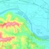 Topografische Karte Camino, Reliefkarte, Höhenkarte