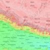 Topografische Karte Nepal, Höhe, Relief
