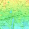 Topografische Karte Segrate, Reliefkarte, Höhenkarte