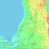 Topografische Karte Lazise, Reliefkarte, Höhenkarte