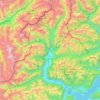 Topografische Karte Tosa, Reliefkarte, Höhenkarte