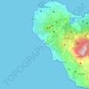 Topografische Karte Pantelleria, Reliefkarte, Höhenkarte