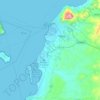 Topografische Karte Trapani, Reliefkarte, Höhenkarte