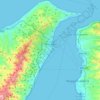 Topografische Karte Messina, Reliefkarte, Höhenkarte