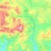 Topografische Karte Cammarata, Reliefkarte, Höhenkarte