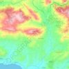 Topografische Karte Caltabellotta, Reliefkarte, Höhenkarte
