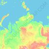 Topografische Karte Region Krasnojarsk, Höhe, Relief