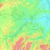 Topografische Karte Asti, Reliefkarte, Höhenkarte