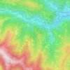 Topografische Karte Melle, Reliefkarte, Höhenkarte
