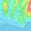 Topografische Karte Bordighera, Reliefkarte, Höhenkarte