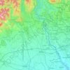 Topografische Karte NO, Reliefkarte, Höhenkarte