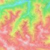 Topografische Karte Canosio, Reliefkarte, Höhenkarte