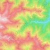 Topografische Karte Castelmagno, Reliefkarte, Höhenkarte