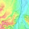 Topografische Karte Rocca Grimalda, Reliefkarte, Höhenkarte