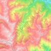 Topografische Karte Prali, Reliefkarte, Höhenkarte