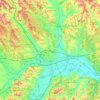 Topografische Karte Asti, Reliefkarte, Höhenkarte