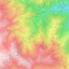 Topografische Karte Oncino, Reliefkarte, Höhenkarte