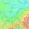 Topografische Karte AL, Reliefkarte, Höhenkarte