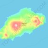 Topografische Karte Seguam Island, Höhe, Relief