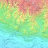 Topografische Karte Sagarmatha, Höhe, Relief