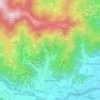 Topografische Karte Roccabruna, Reliefkarte, Höhenkarte