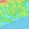 Topografische Karte Finale Ligure, Reliefkarte, Höhenkarte