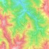 Topografische Karte Vernante, Reliefkarte, Höhenkarte