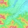 Topografische Karte Borgo San Dalmazzo, Reliefkarte, Höhenkarte