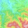 Topografische Karte Lerma, Reliefkarte, Höhenkarte