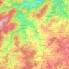Topografische Karte Sainte-Ode, Reliefkarte, Höhenkarte