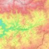 Topografische Karte Houffalize, Reliefkarte, Höhenkarte