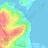 Topografische Karte Wexford, Reliefkarte, Höhenkarte