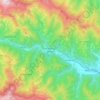 Topografische Karte San Damiano Macra, Reliefkarte, Höhenkarte