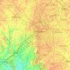 Topografische Karte Bangalore Urban, Höhe, Relief