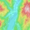 Topografische Karte Omegna, Reliefkarte, Höhenkarte