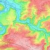 Topografische Karte Chaudfontaine, Reliefkarte, Höhenkarte