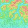 Topografische Karte Como, Reliefkarte, Höhenkarte