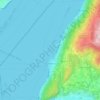 Topografische Karte Torri del Benaco, Reliefkarte, Höhenkarte