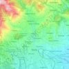 Topografische Karte Bielle, Reliefkarte, Höhenkarte