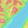 Topografische Karte Gargnano, Reliefkarte, Höhenkarte