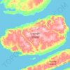 Topografische Karte Vanier Island, Höhe, Relief