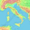 Topografische Karte Italia, Höhe, Relief