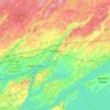Topografische Karte Greater Napanee, Reliefkarte, Höhenkarte