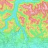 Topografische Karte LC, Reliefkarte, Höhenkarte