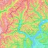 Topografische Karte VB, Reliefkarte, Höhenkarte