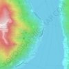 Topografische Karte Laglio, Reliefkarte, Höhenkarte